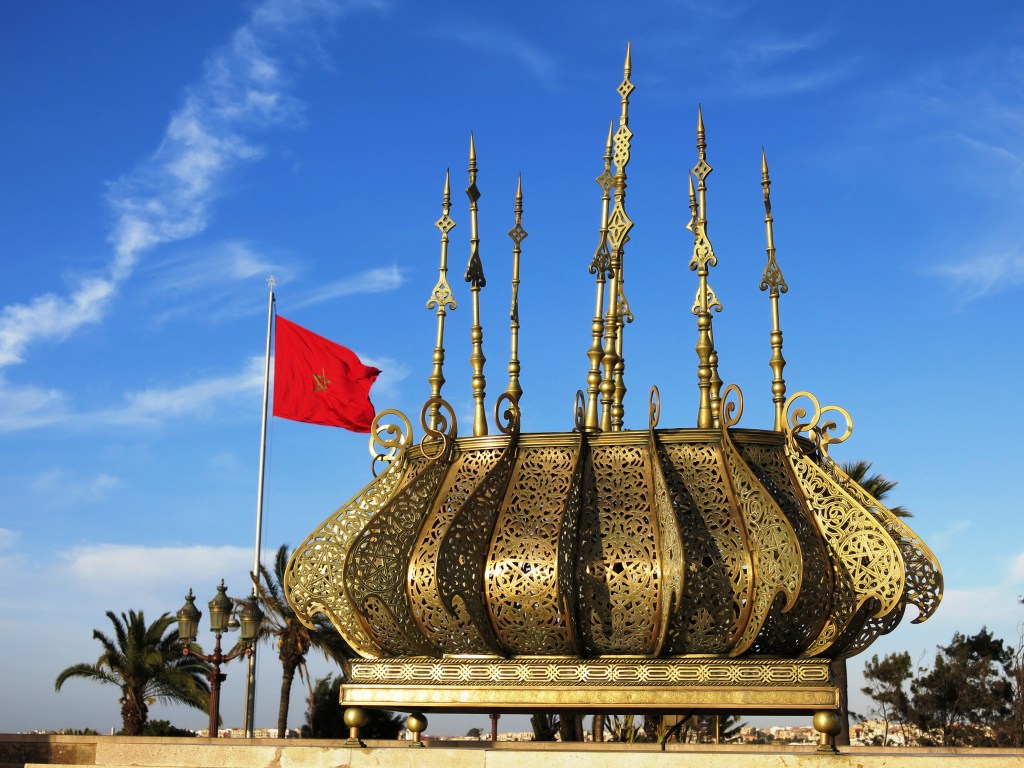 Outside Mausoleum of Mohammed V