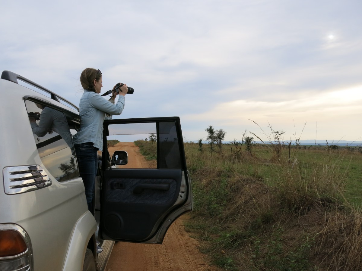 Taking pictures at Murchison Falls National Park