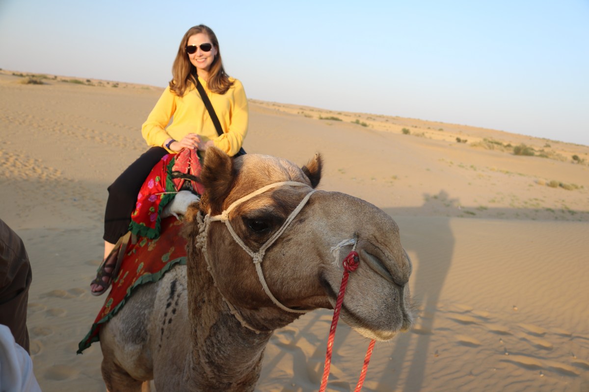 Camel selfie in Jaisalmer, India